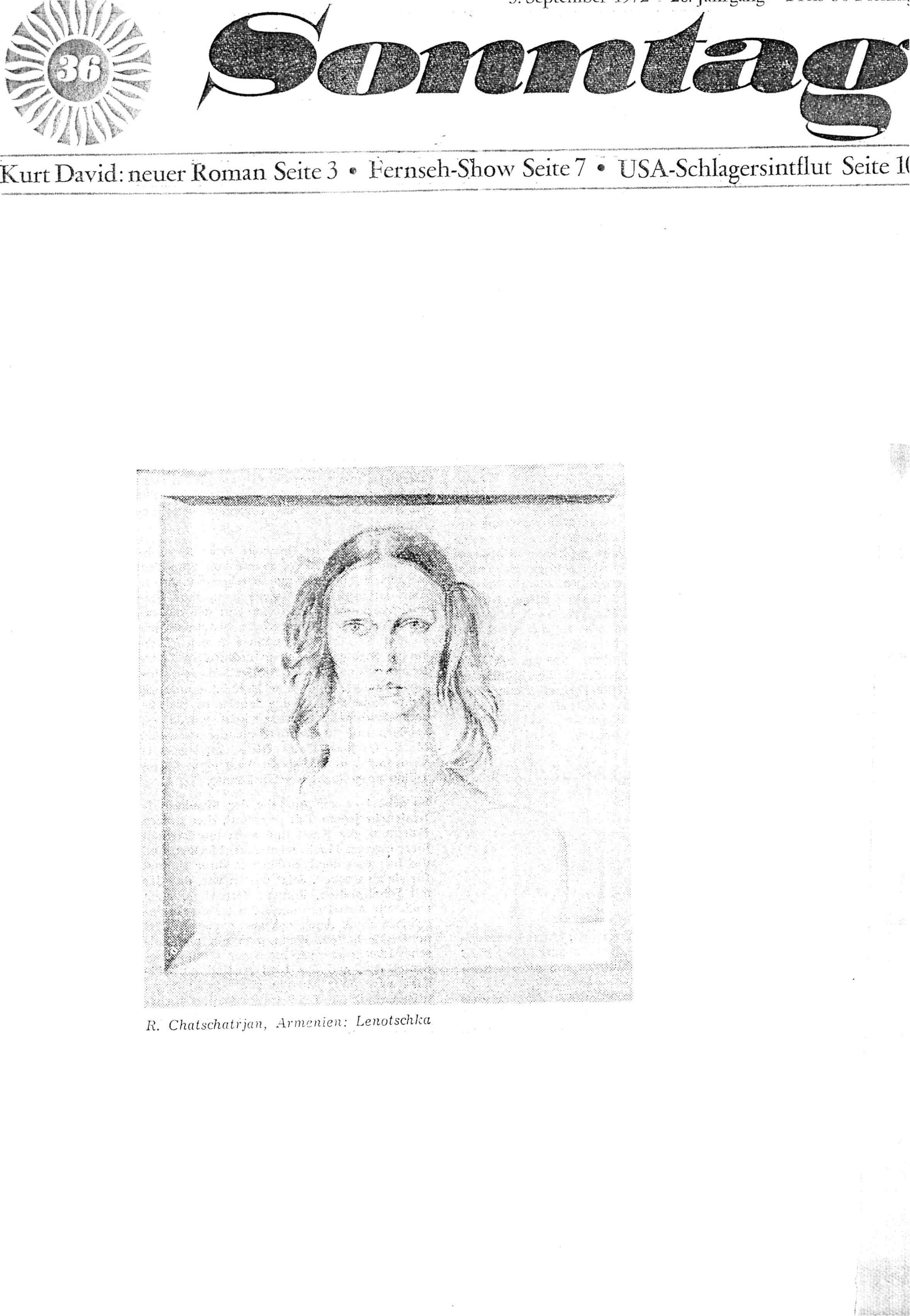 Sonntag (на немец.яз.), 1972